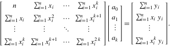 最小二乘法多项式曲线拟合原理与实现第12张