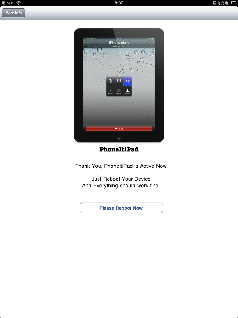 iPad 3g版完美实现打电话功能(phoneitipad破解)