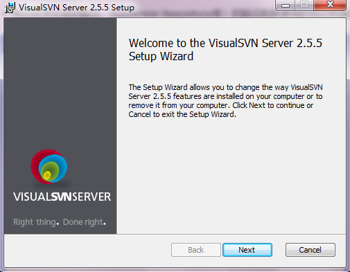使用VisualSVN Server搭建SVNserver （Windows环境为例）第1张