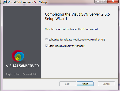 使用VisualSVN Server搭建SVNserver （Windows环境为例）第7张